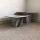 Set coffee tables in marble 1970