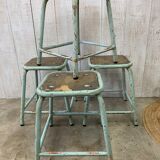 Series of 4 vintage stools