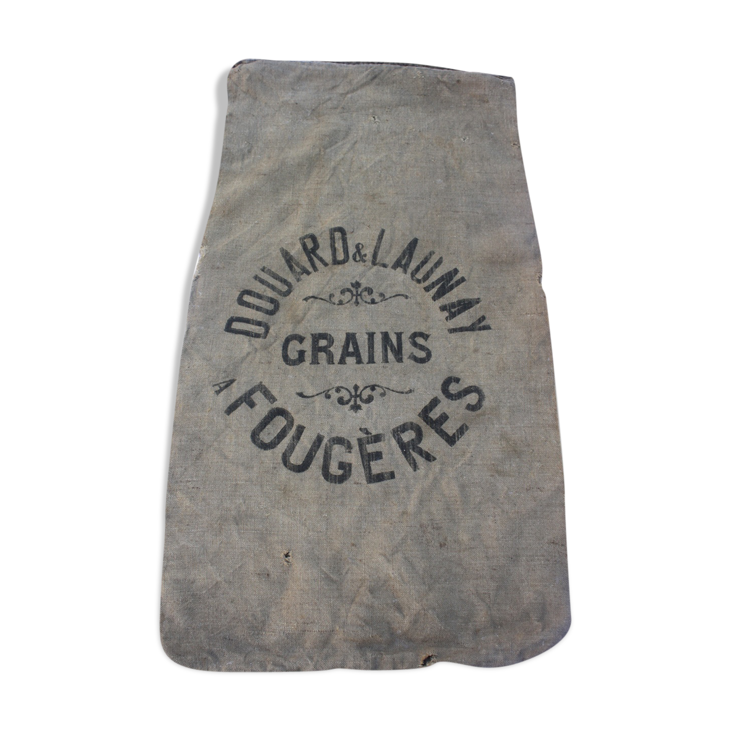 Old burlap sack grain Brittany