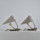 Pair of vintage brass wall or table lamps from the 1950s.