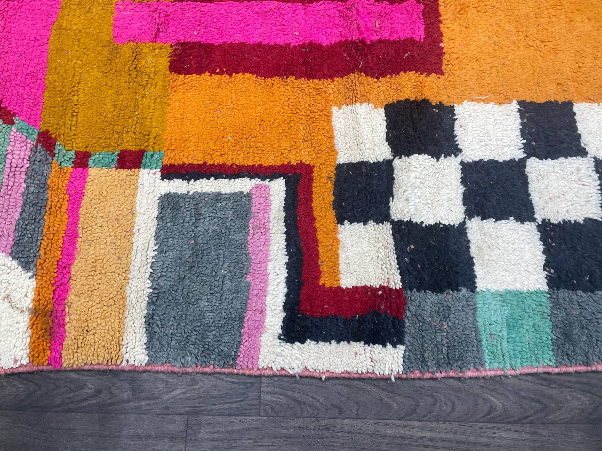 Tapis berbère en laine pure 2.5 x 1.5 m