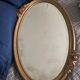 Old golden oval mirror 79x48cm