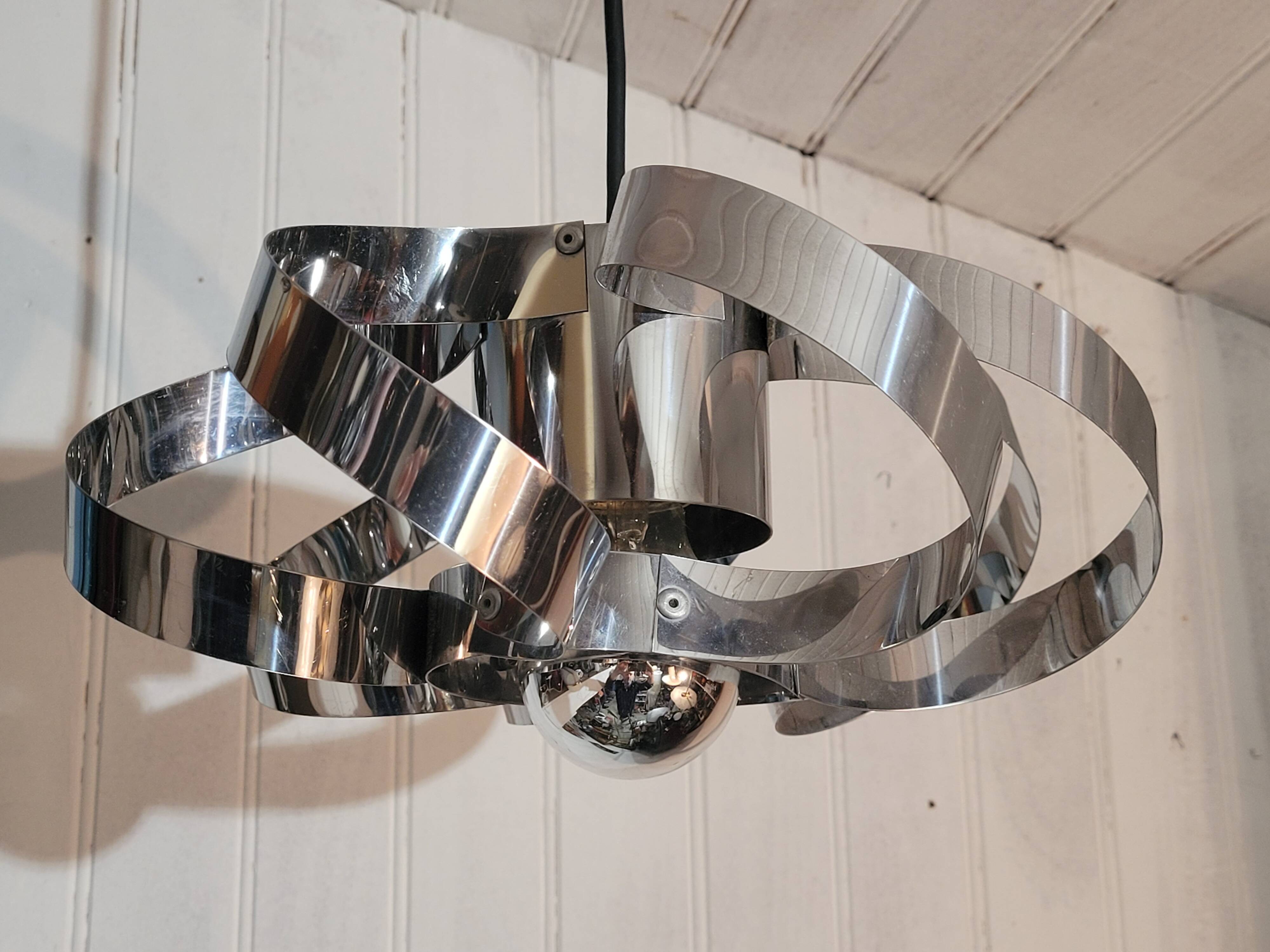 Vintage stainless steel pendant light Tappital Snc