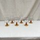 Lot de six verres à  pied estampillé France  dimension : hauteur -14cm- diamètre -7cm-