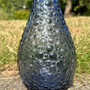 Carafe empoli violet mauve petits bulles hobnail