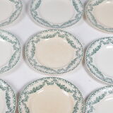 Set de 9 assiettes à dessert Longwy