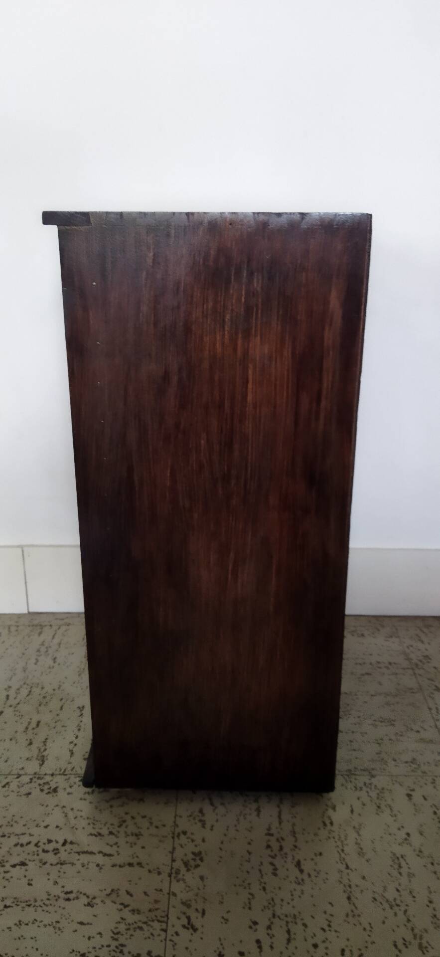 Authentic workshop furniture / Vintage watchmaker's layette in black wood