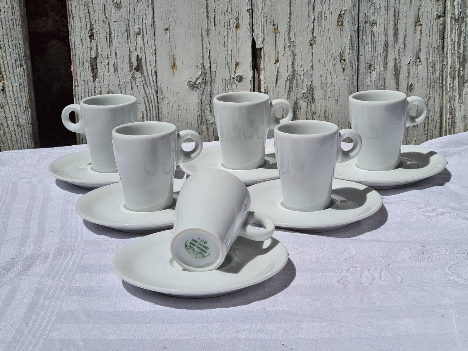 Six Pillivuyt espresso cups