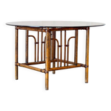 Round rustic dining table