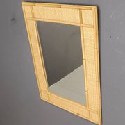 Mid century bamboo mirror by Dal Vera, 1960s