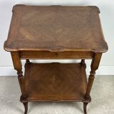 Louis Philippe style walnut side table, dressing table