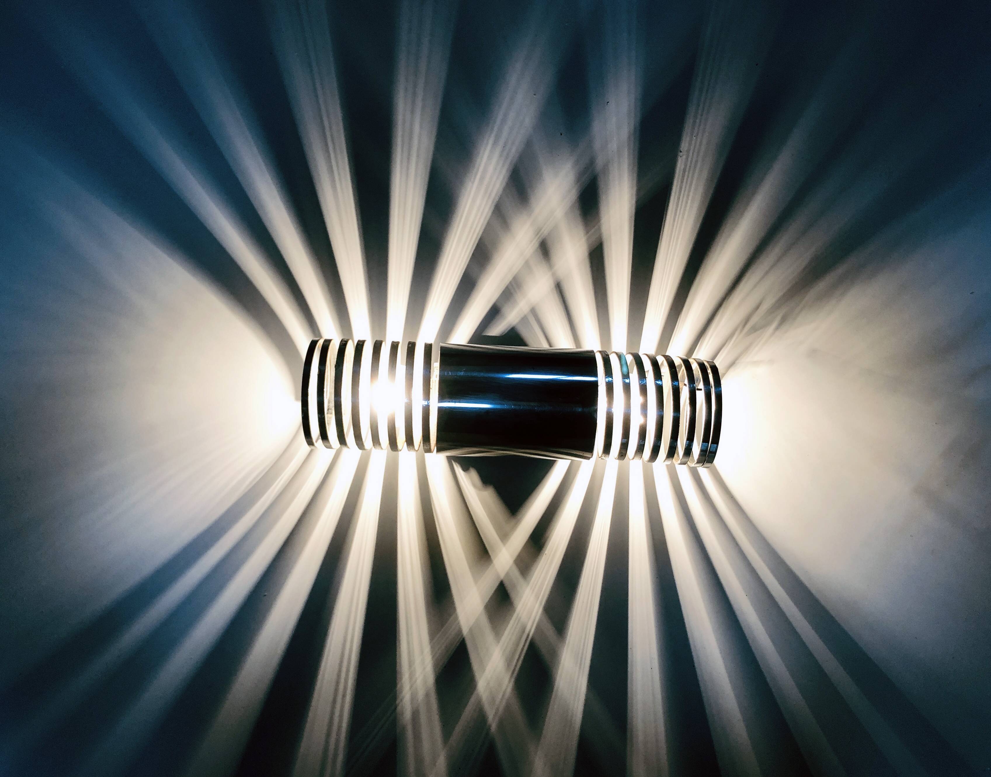 Vintage Wall Lamp • Spirals • Space Age • 1970