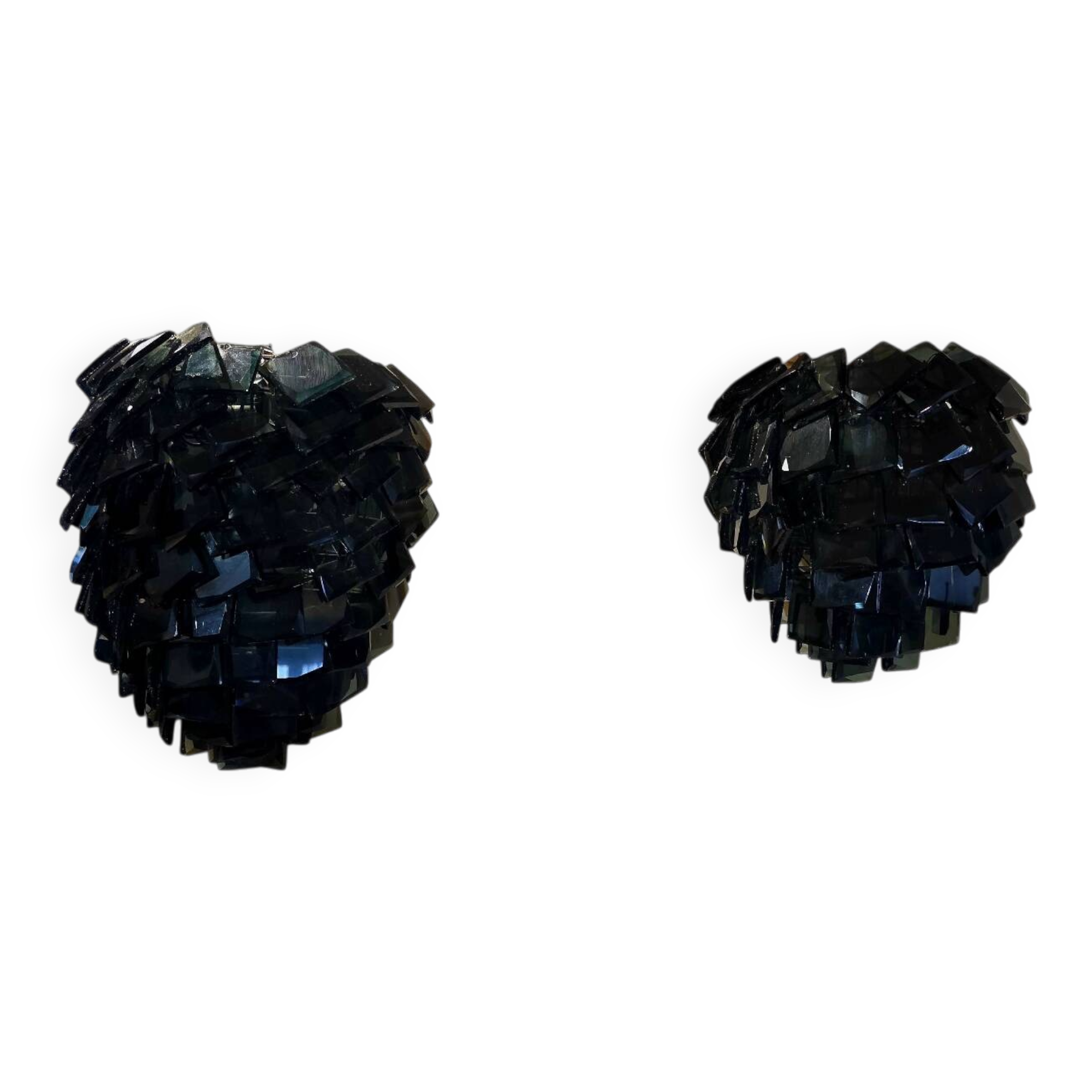 2 recycled glass suspensions, Maison Spiridon Paris