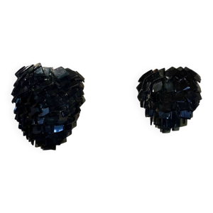 2 suspensions en verre