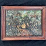Lot of 2 units in perfect condition: 1 painting signed andré anglade + 1 painting signed aramis boucher