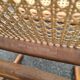 Rocking chair rattan and bentwood Vintage tuna