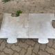 Pair of uniquely designed handmade puzzle coffee tables