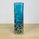 Glass vase Gozo Cittadella blue and gold