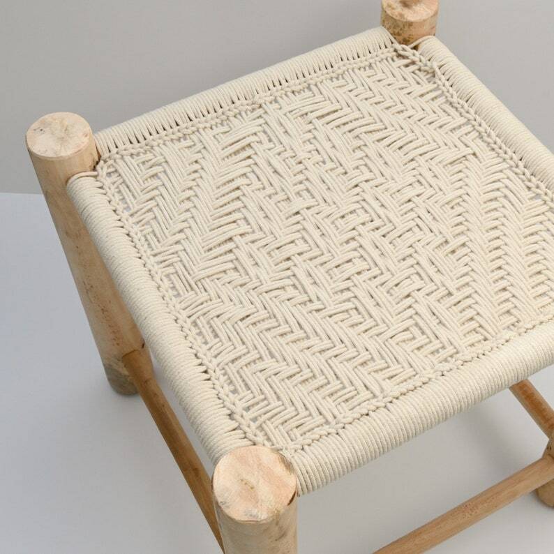 vintage Moroccan low stool