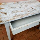 Pastel blue farm table