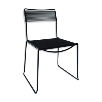 Chaise noire Spaghetti Giandomenico Belotti pour fly line