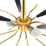 Hollywood Regency style chandelier with 12 luminous points