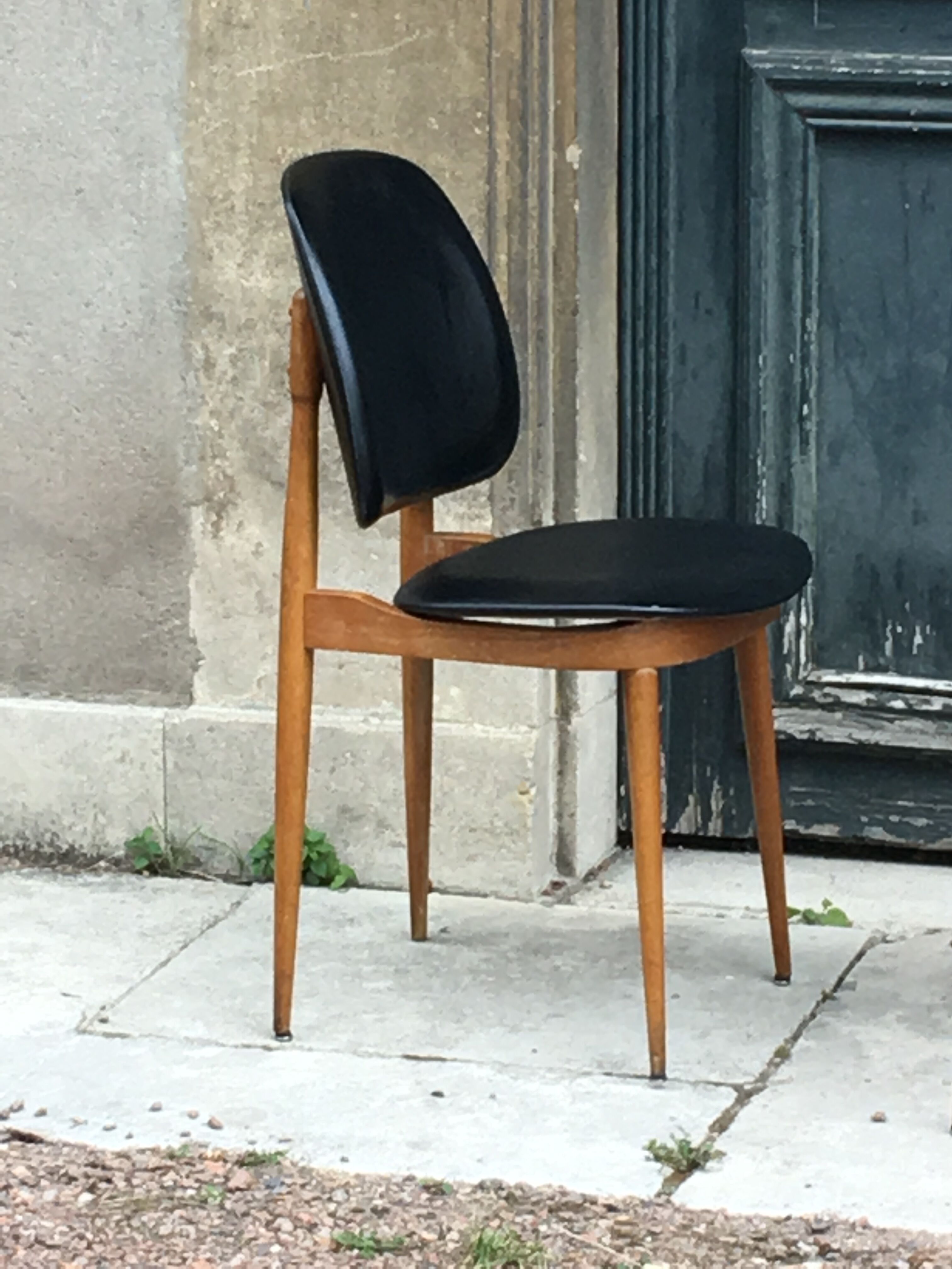 Lot de 4 chaises scandinaves en palissandre