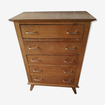 Commode vintage pied compas