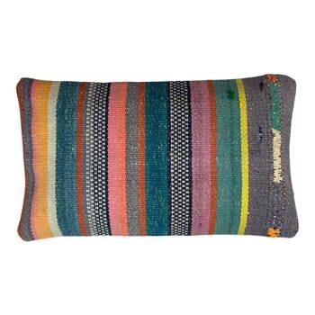 Housse de coussin kilim turc vintage 30x50cm