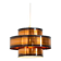 Brutalist burnt copper pendant by Svend Aage Holm Sørensen