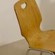 Pair of stackable chairs in Plywood plywood. Ref Leo.