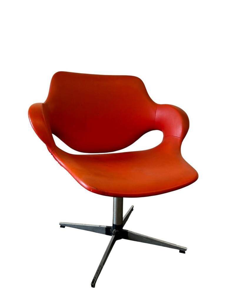 Vintage orange lounge armchair / children's chair