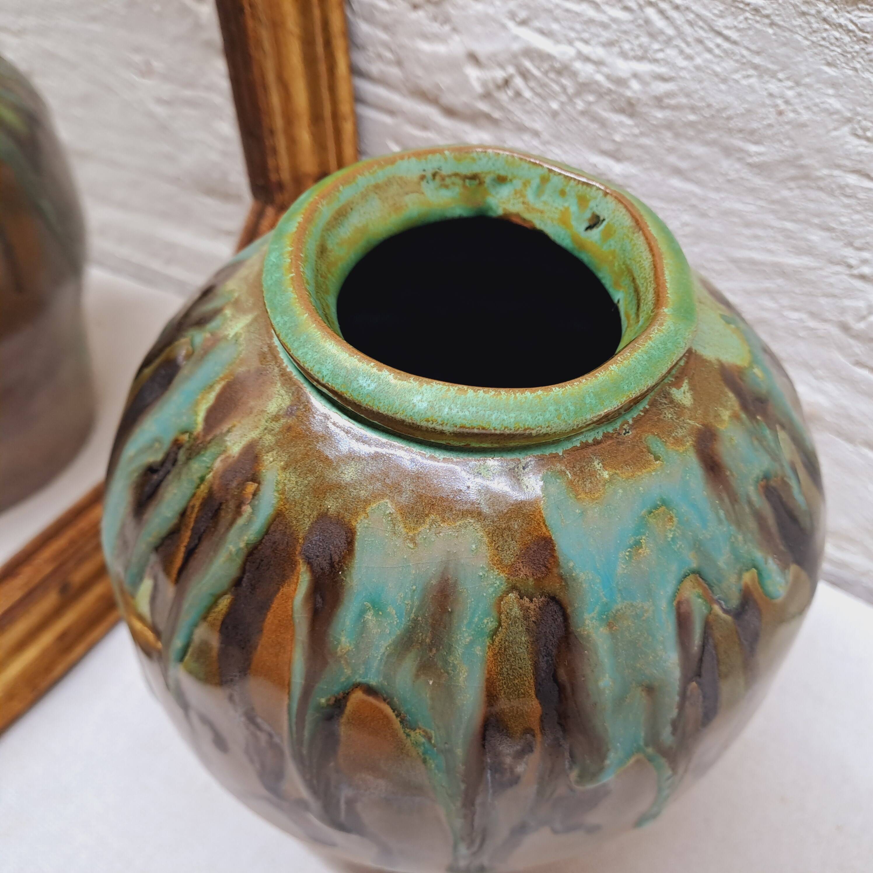 Glazed ceramic vase