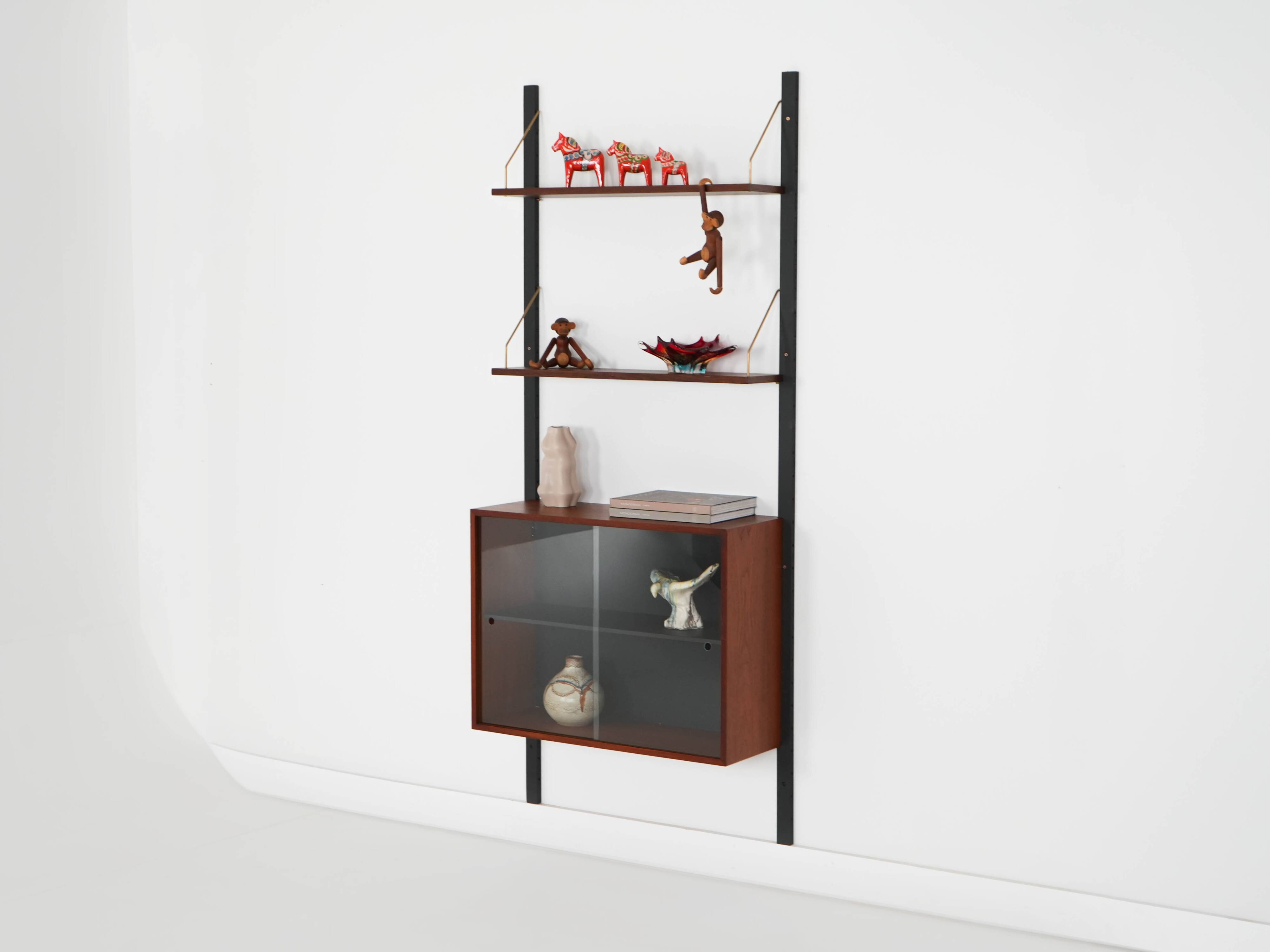 Teak shelving unit, Danish design, 1960s, made in Denmark