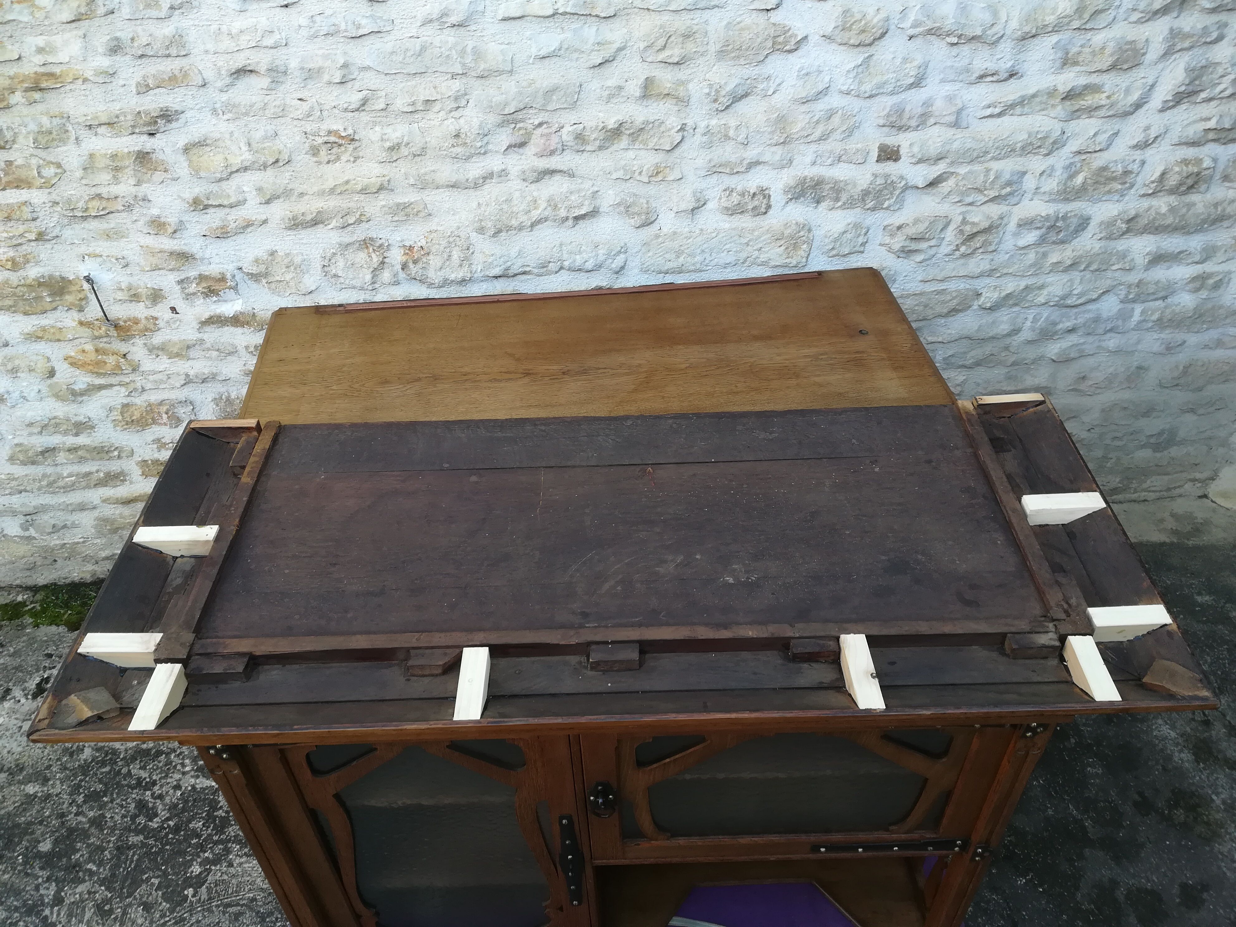 Asymetric art nouveau buffet