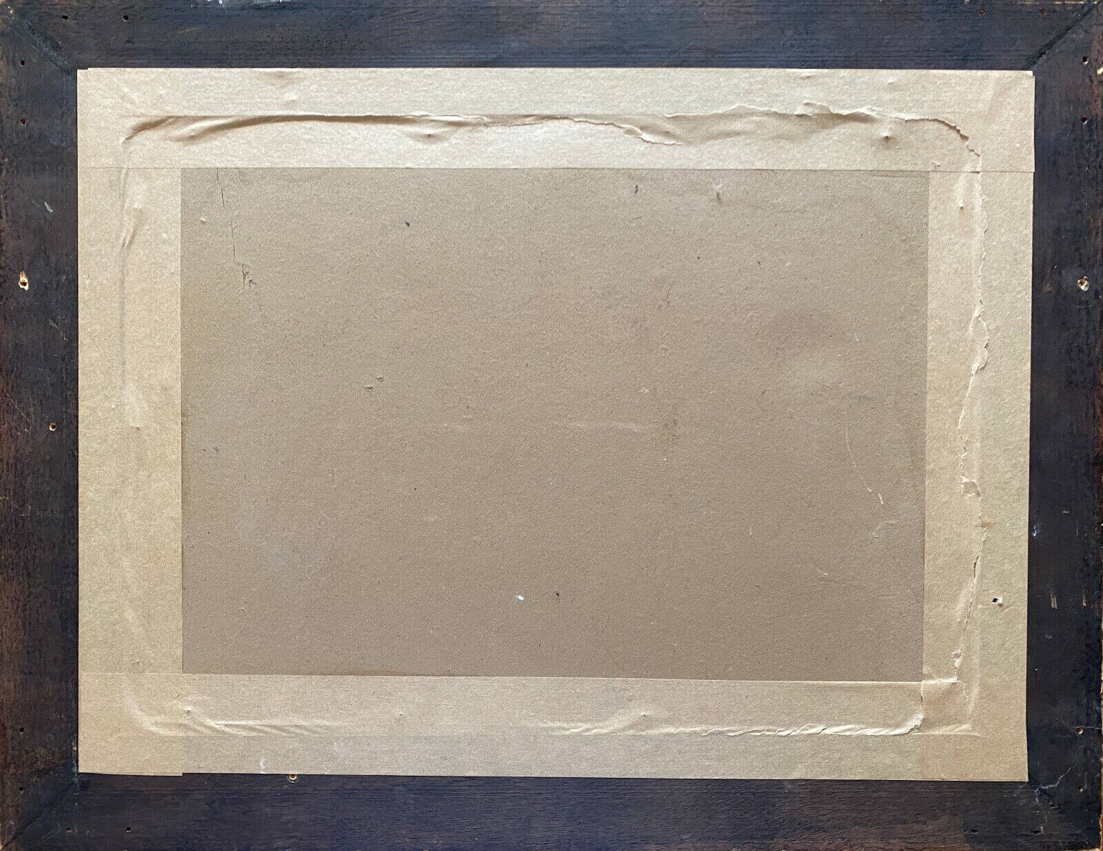 HSP Marine Orientalist port boat signed around 1950 + frame