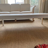 White solid wood coffee table