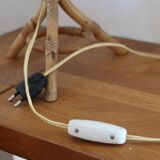 tripod rattan lamp and rope lampshade