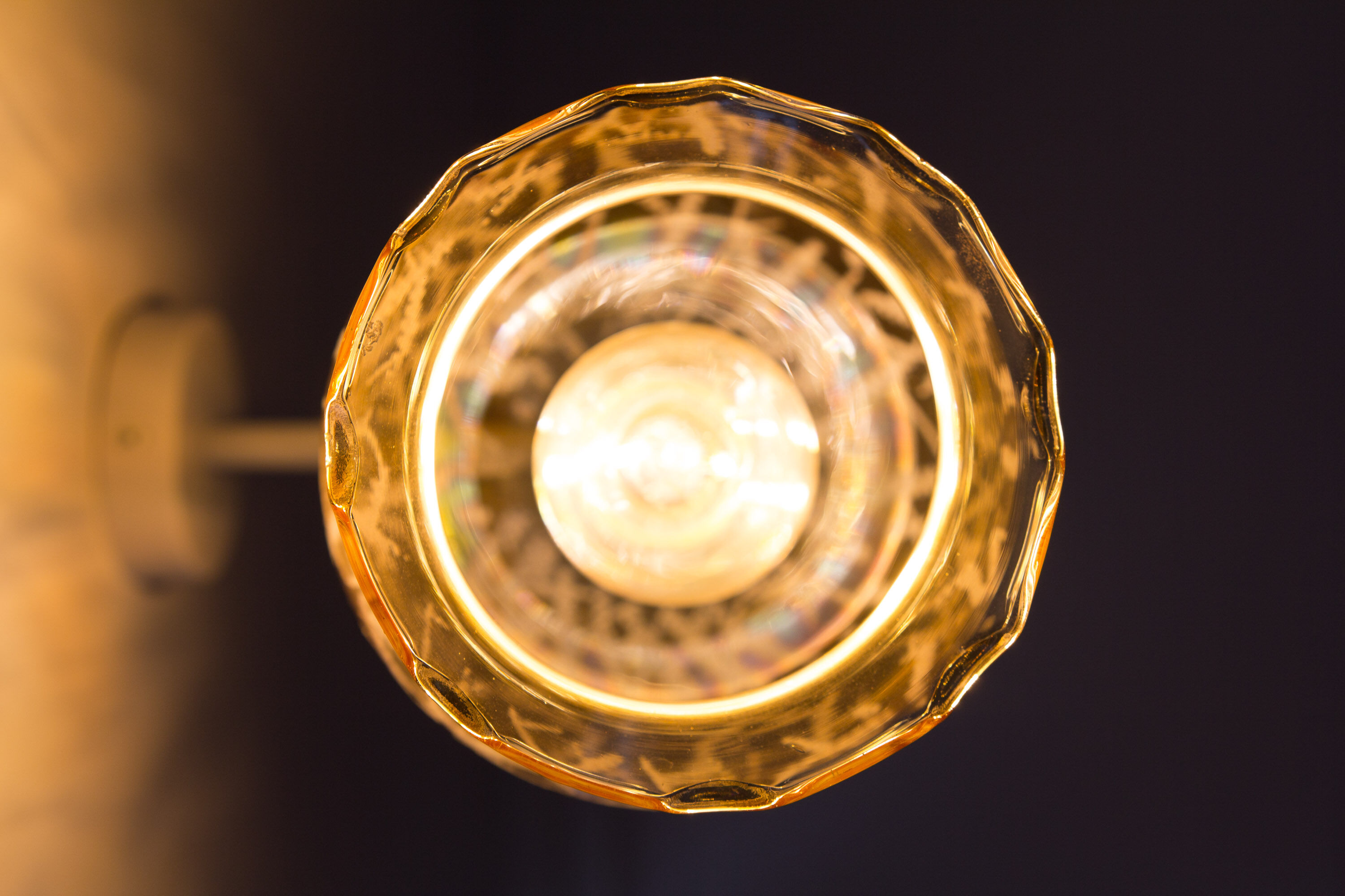 Pair of Yugochic wall vintage lamps