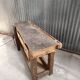 Vintage solid wood carpenter's workbench