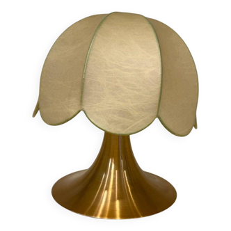 Table lamp from around 1960 with two original cocoon shades