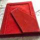 Photo frame in red velvet Bordeaux CREATION JEANCELLE - Vintage 50s