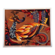 Vintage framed tapestry year 70 "The Golden Bird"