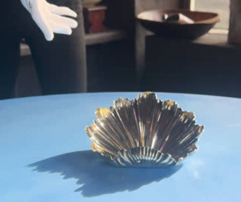 Paire d’appliques argentées, coquille Rococo, Angleterre 1879