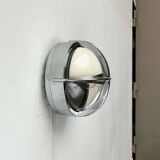 Mid-century Danish metal outdoor wall light model Pirate by Eva Koppel, Nils Koppel, Gert Edstrand for Nordisk Solar, 1960s.