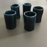 Lot of 5 midnight blue cups