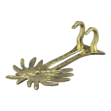 Brass palm towel rack