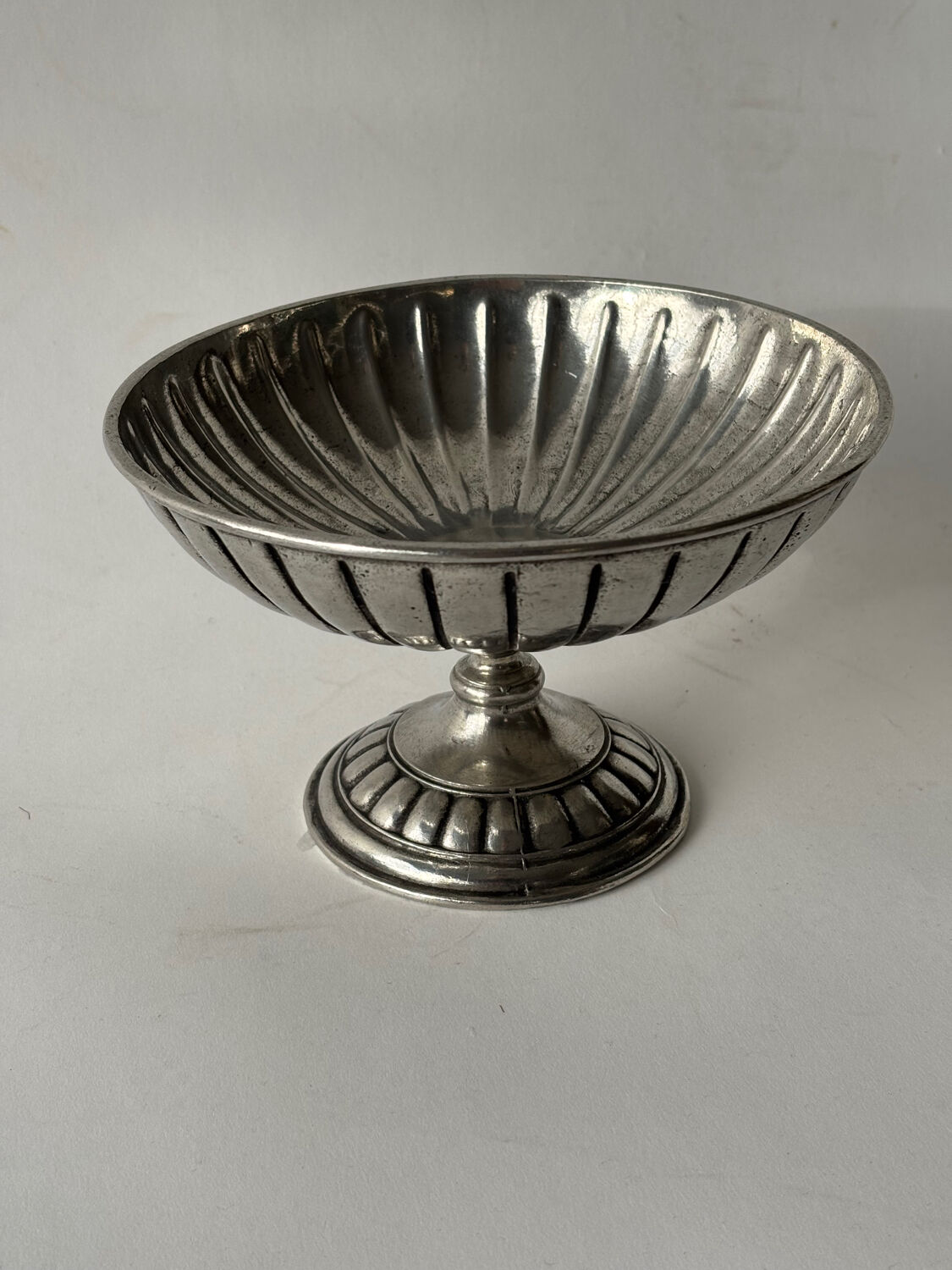 Silver-plated metal compote 1920
