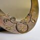French Art Nouveau Vanity Mirror in Metal, circa 1900