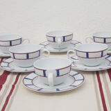 6 tasses a thé porcelaine basque